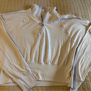 Lululemon Athletica Ready To Rulu Half Zip Gym Size 6/8 Periwinkle Lilac Color